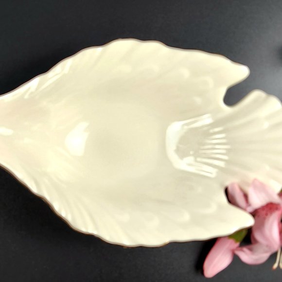 Vintage - Open Candy Dish Dove Collection (Gold) by LENOX - Made in USA - Picture 4 of 12